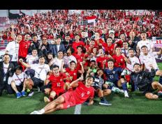 东南亚足球比赛中，印度队实现完美